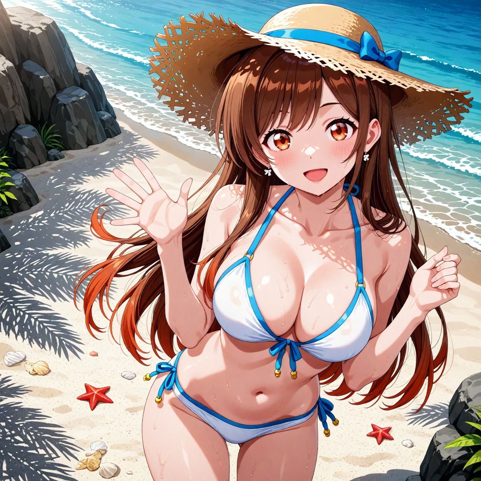サンプル-水〇千鶴と、海でイチャイチャデート - サンプル画像