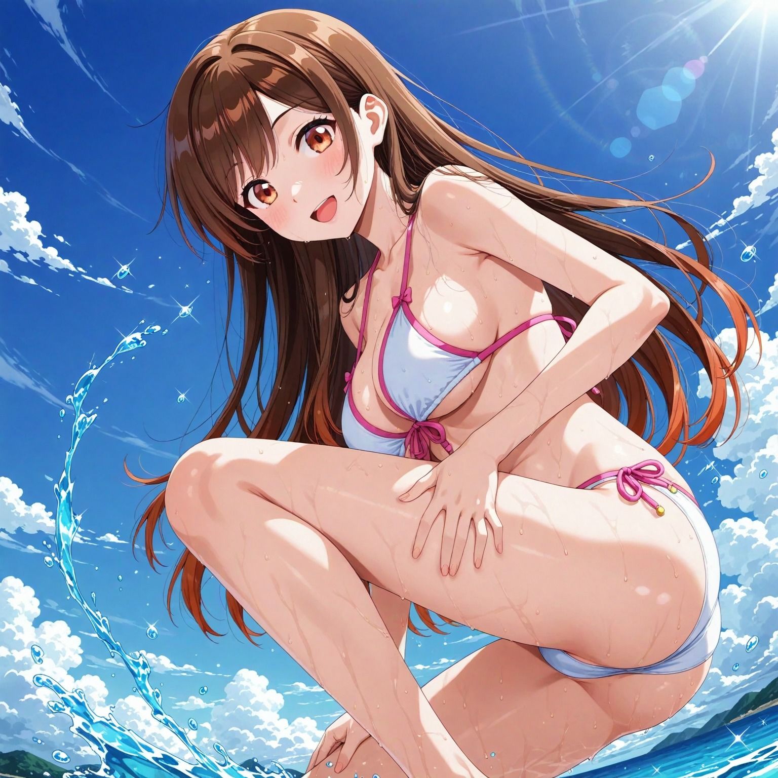 サンプル-水〇千鶴と、海でイチャイチャデート - サンプル画像