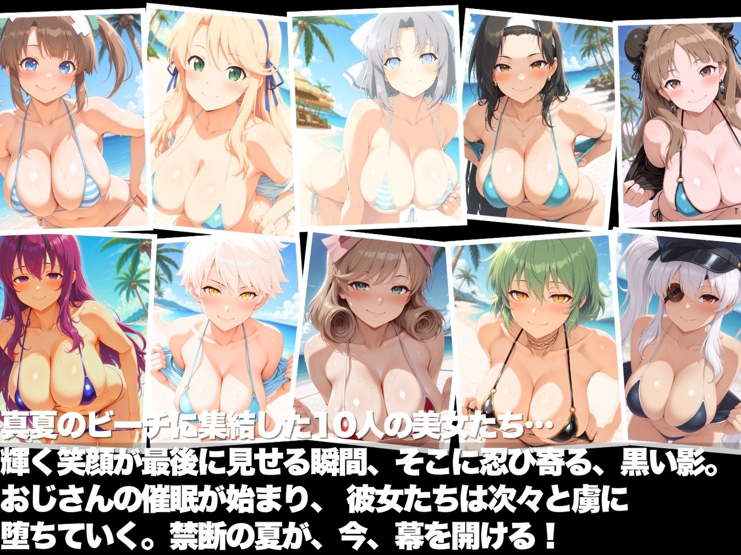 真夏の海辺で堕ちて 〜おじさんの虜になって妊娠するまで〜 閃乱カ●ラ編 サンプル1