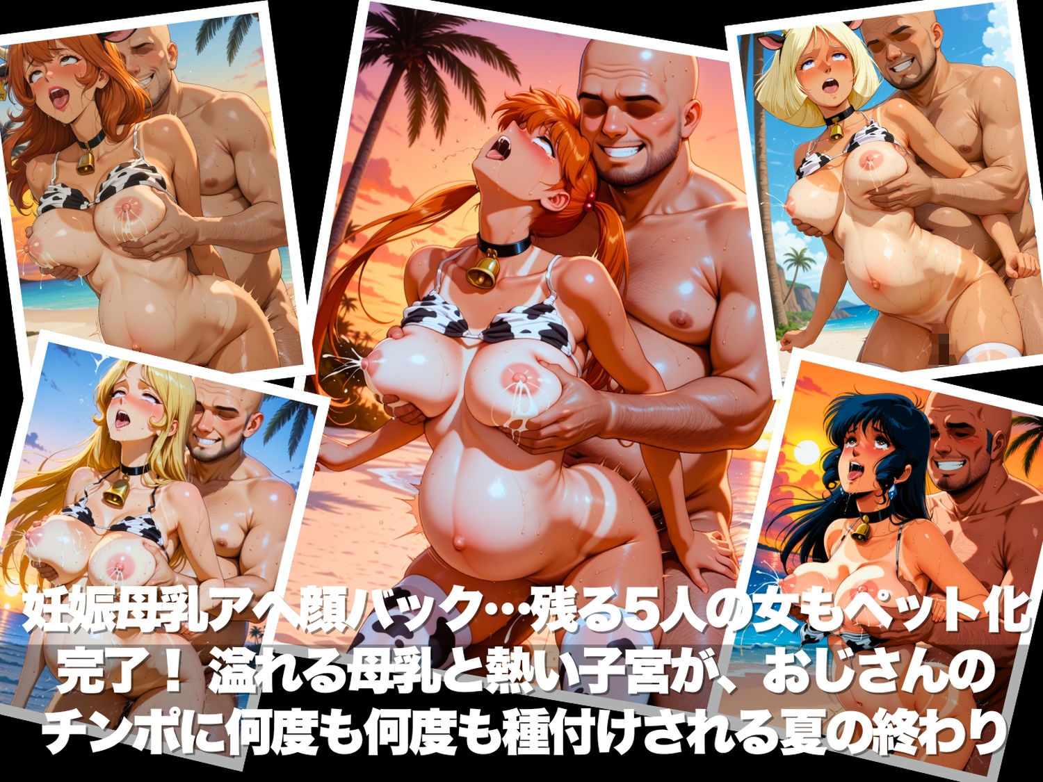 真夏の海辺で堕ちて 〜おじさんの虜になって妊娠するまで〜 いろいろ編 サンプル9