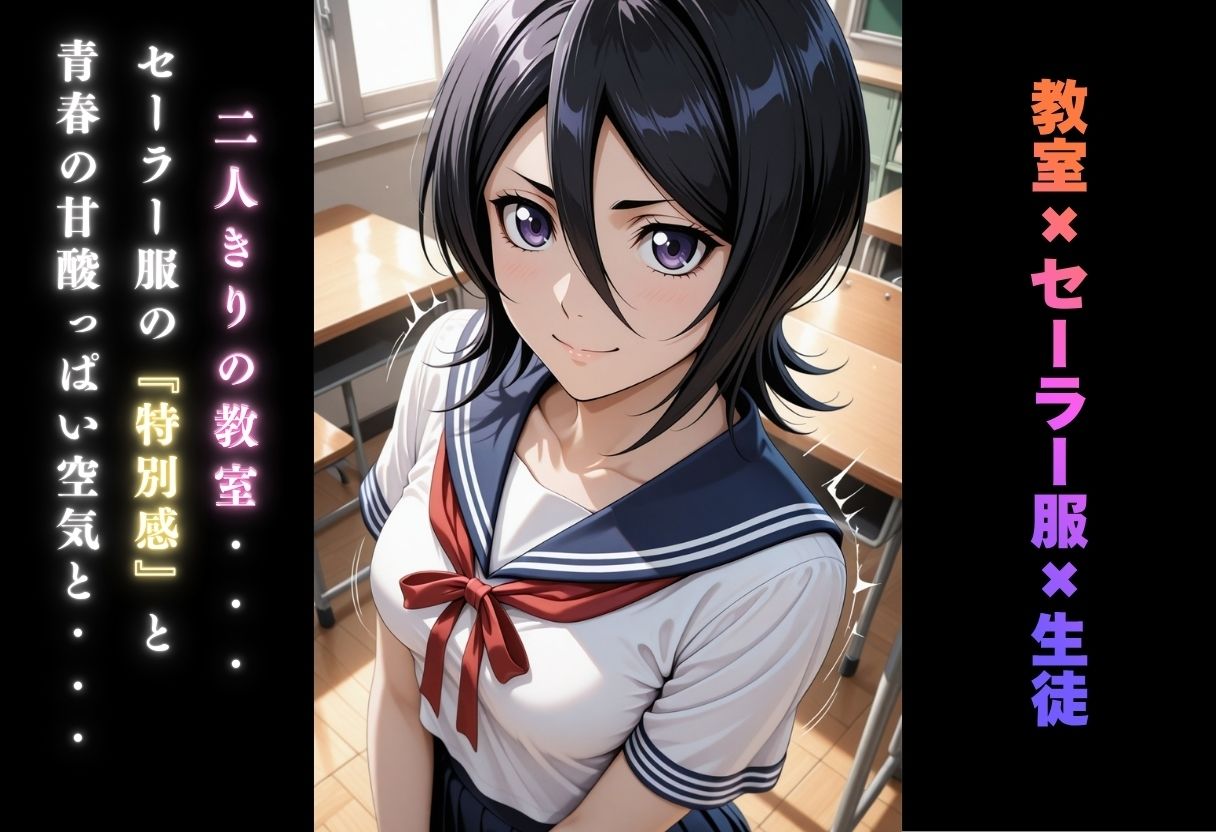 【学園ヒロイン〜俺たちの肉便器】〜ブリ◯チ〜朽木ル◯ア編〜 画像2