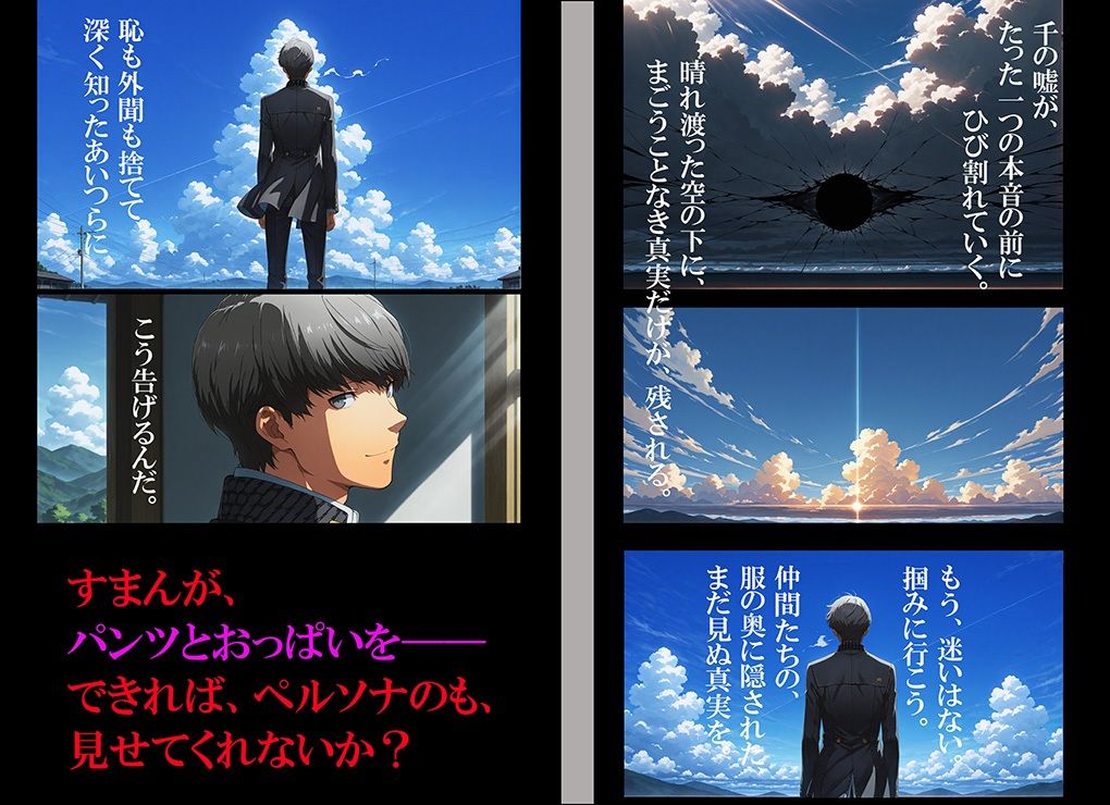【CG500枚！】Per（はーと）ona4 嫌パン＆嫌パイ！嫌な顔でパンツとおっぱいを見せる仲間たち サンプル6