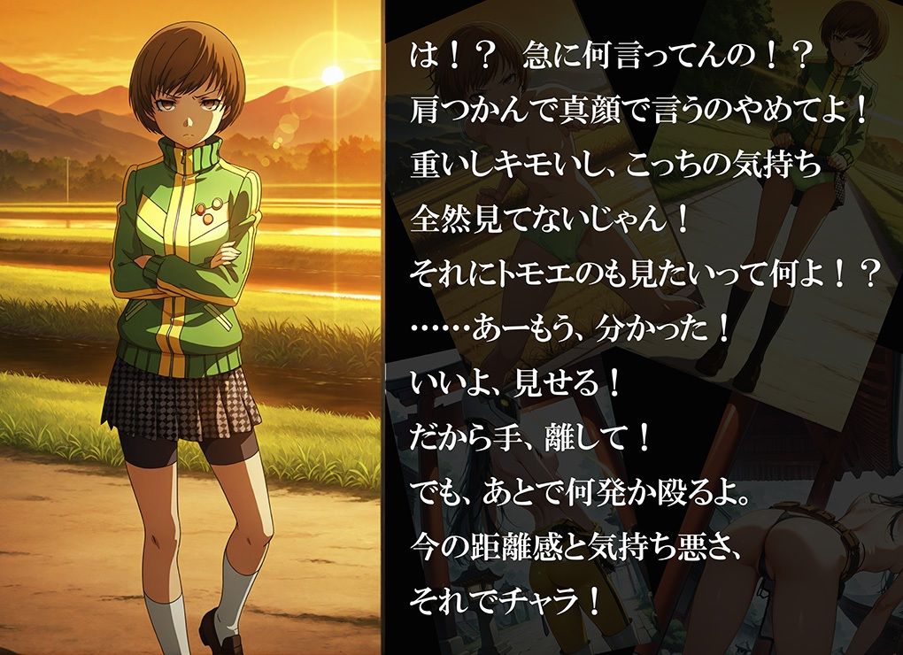 【CG500枚！】Per（はーと）ona4 嫌パン＆嫌パイ！嫌な顔でパンツとおっぱいを見せる仲間たち サンプル8