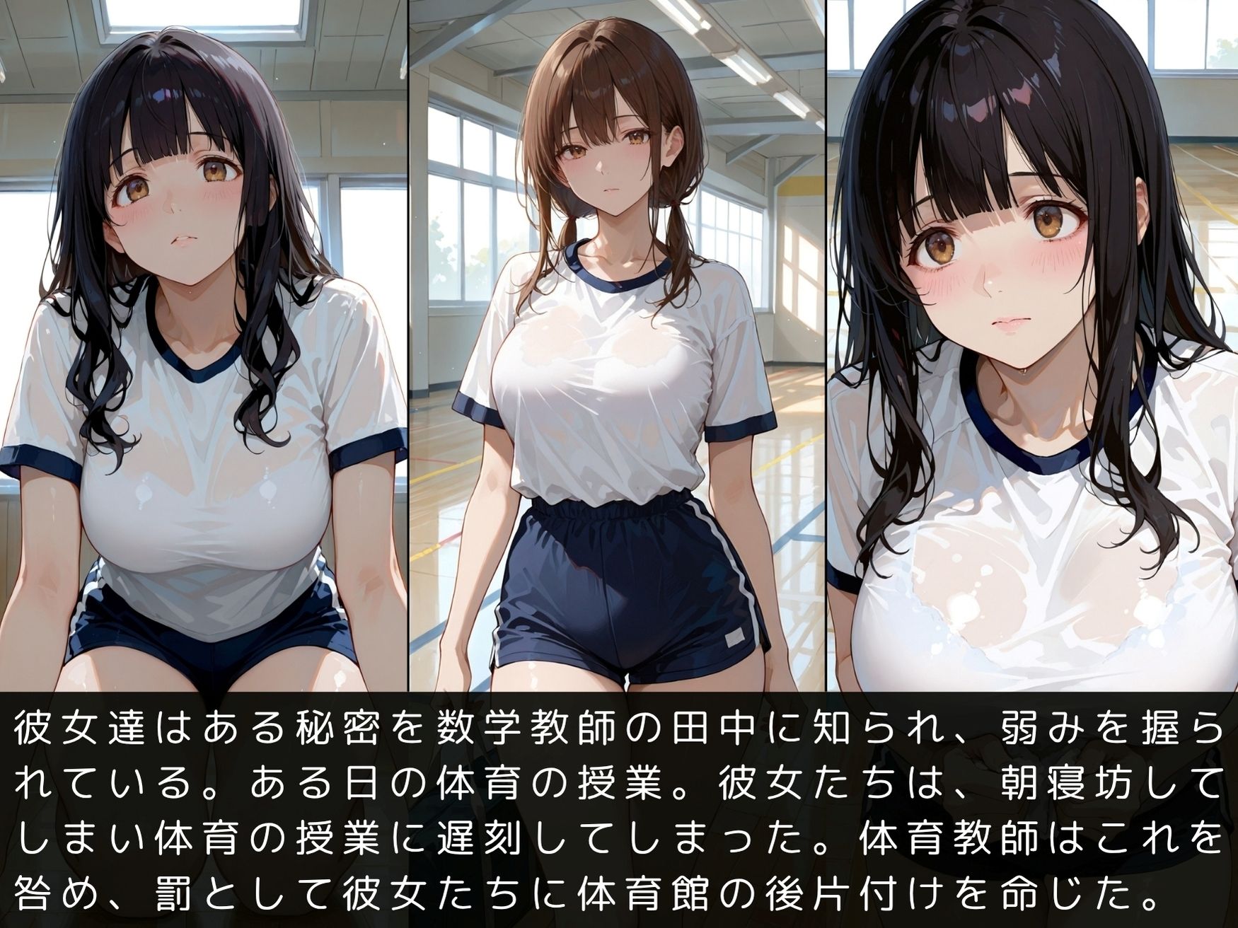【無料エロ漫画】d_780510 放課後の性指導〜禁断の記録〜体育館編(mapuememaru)