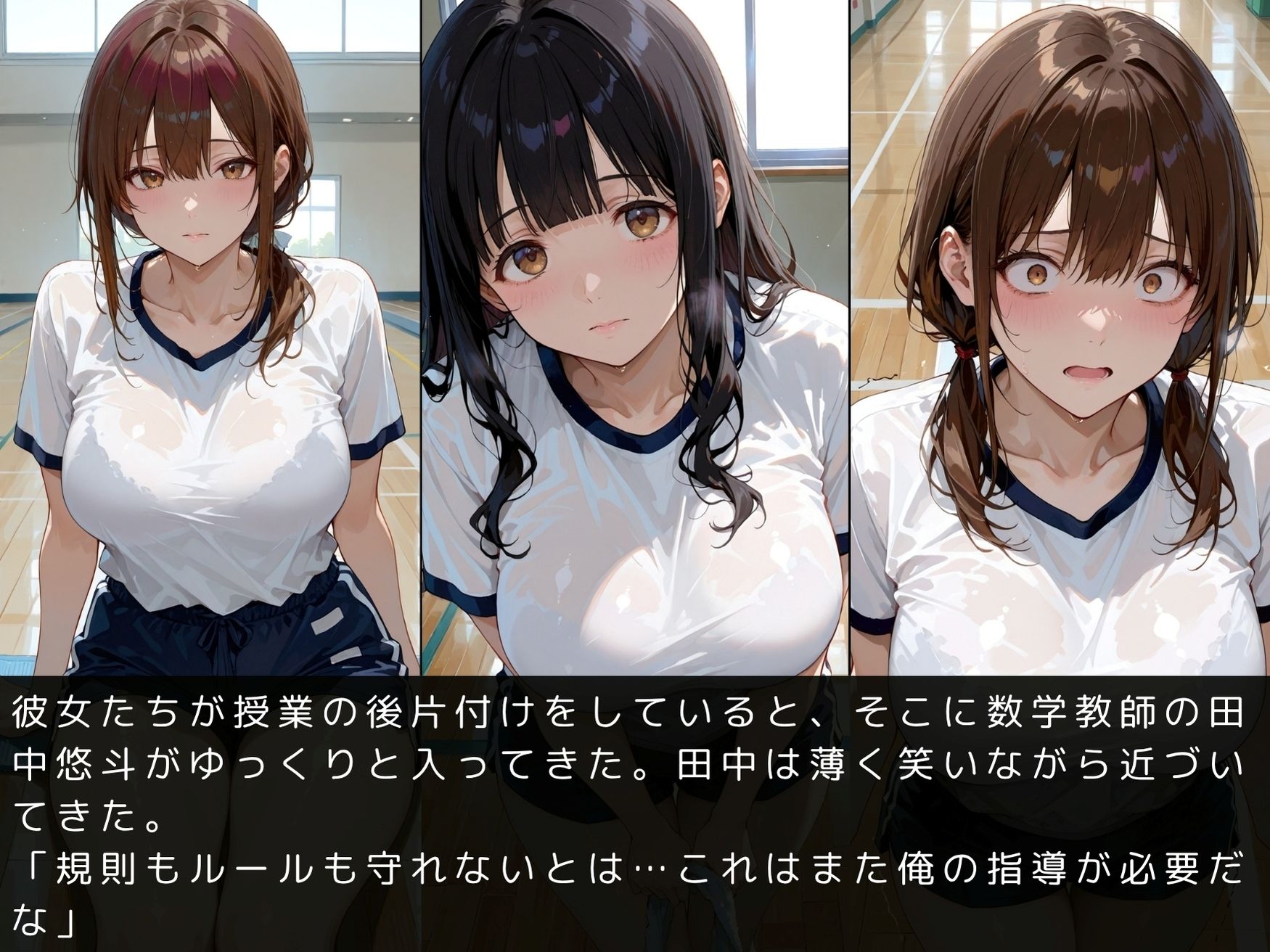 【無料エロ漫画】d_780510 放課後の性指導〜禁断の記録〜体育館編(mapuememaru)