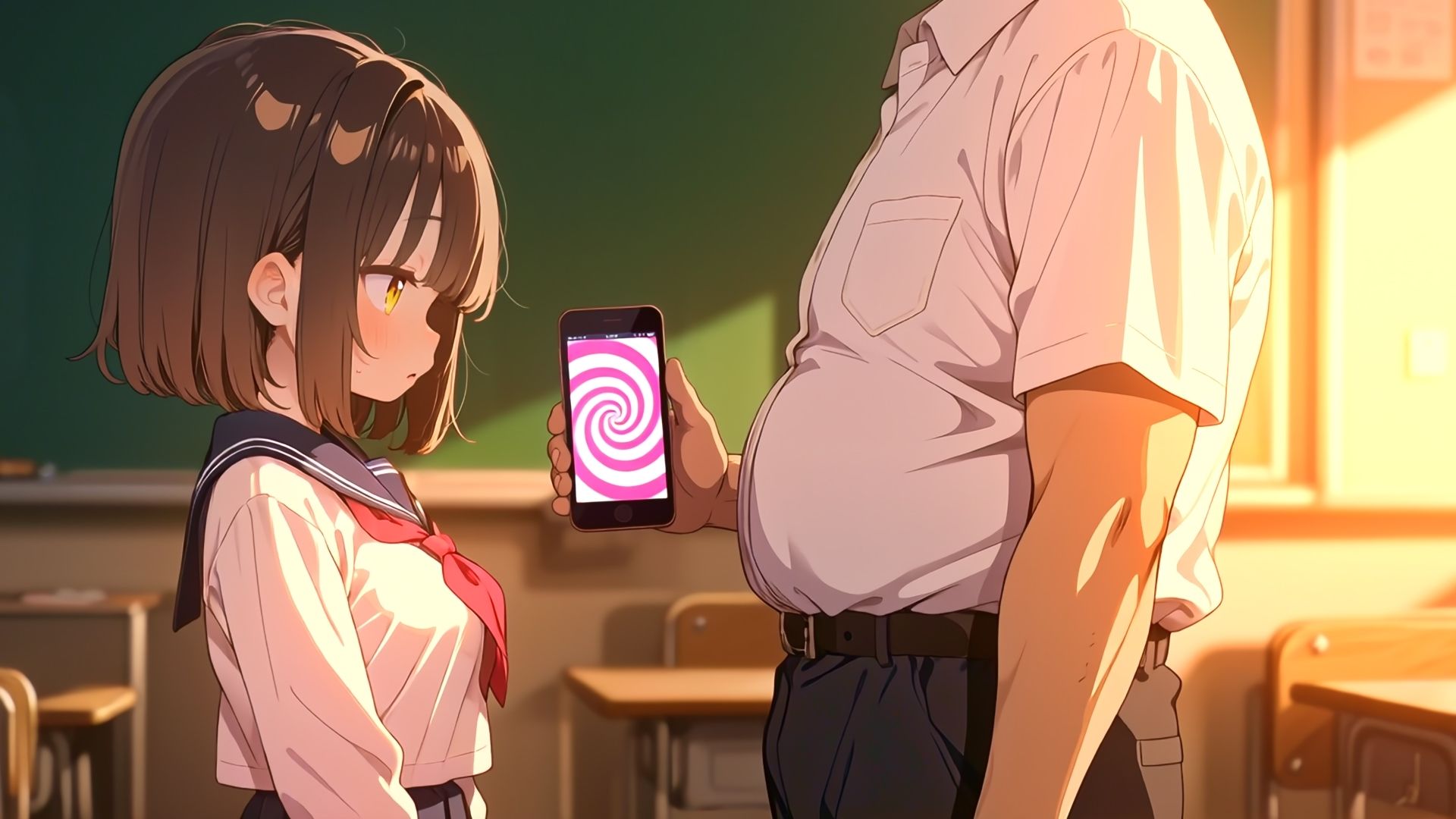 【アニメ】放課後催●教室:催●アプリでまじめな女の子になんでも言うこと聞かせちゃう動画_2