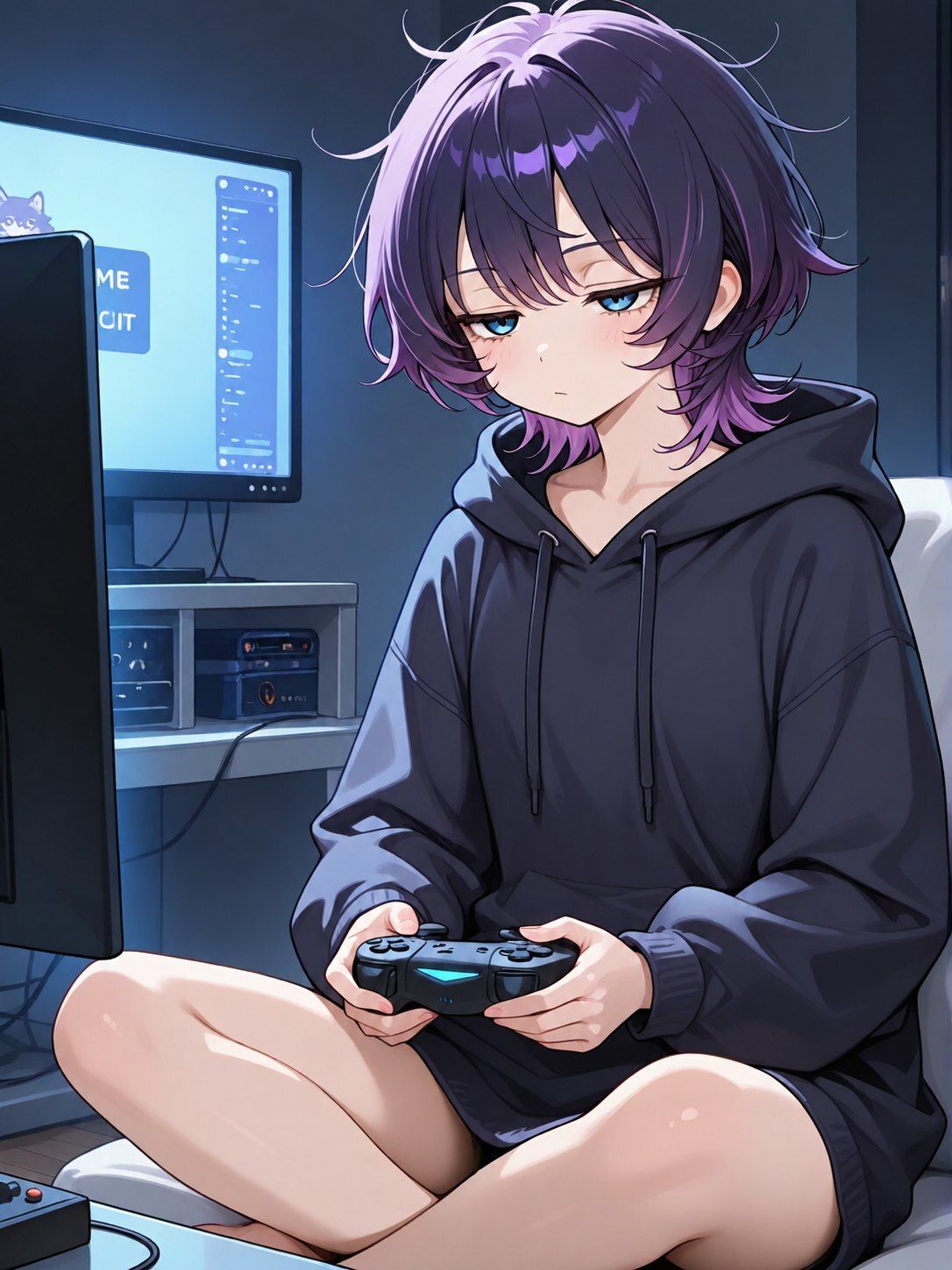 短髪紫髪の彼女はゲームの中でスライムに敗北する 〜チャイナ服アバターの末路〜 サンプル画像 2