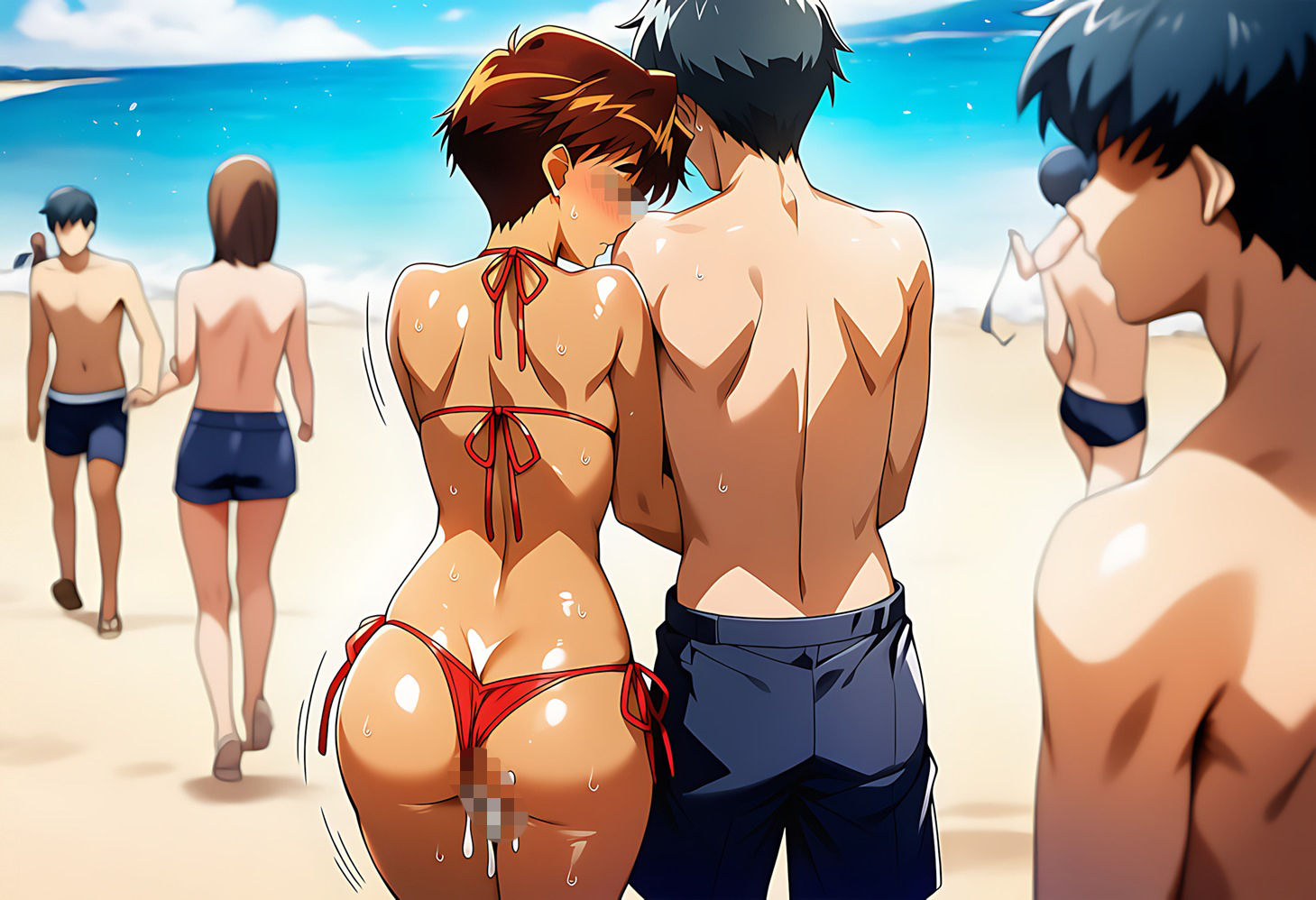 真夏のビーチで遊ぼう（遠野み〇き編） サンプル8