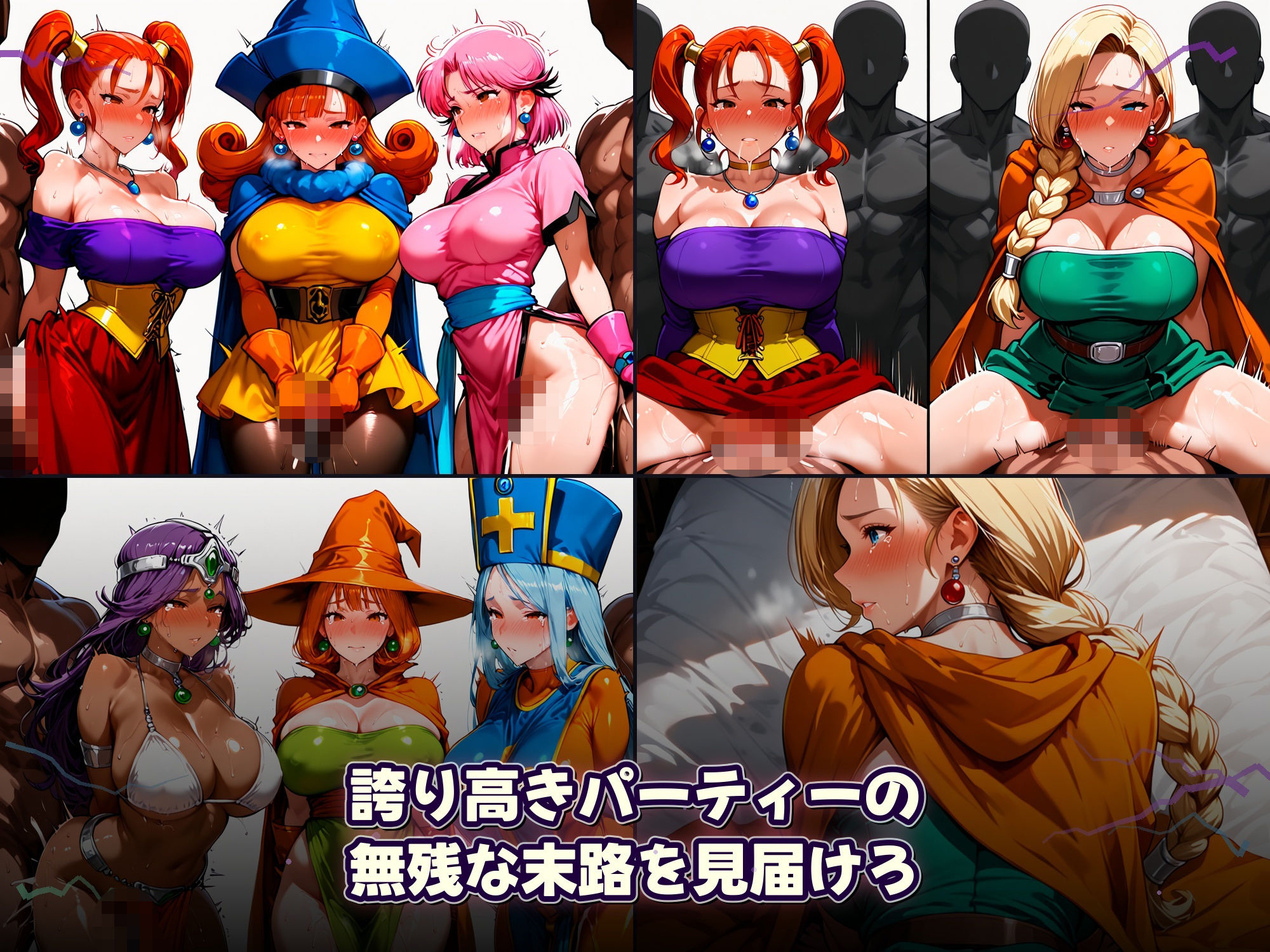 全滅したら女はこうなる〜仲間の目の前で、仲間と一緒に犯●れる女冒険者たち サンプル4