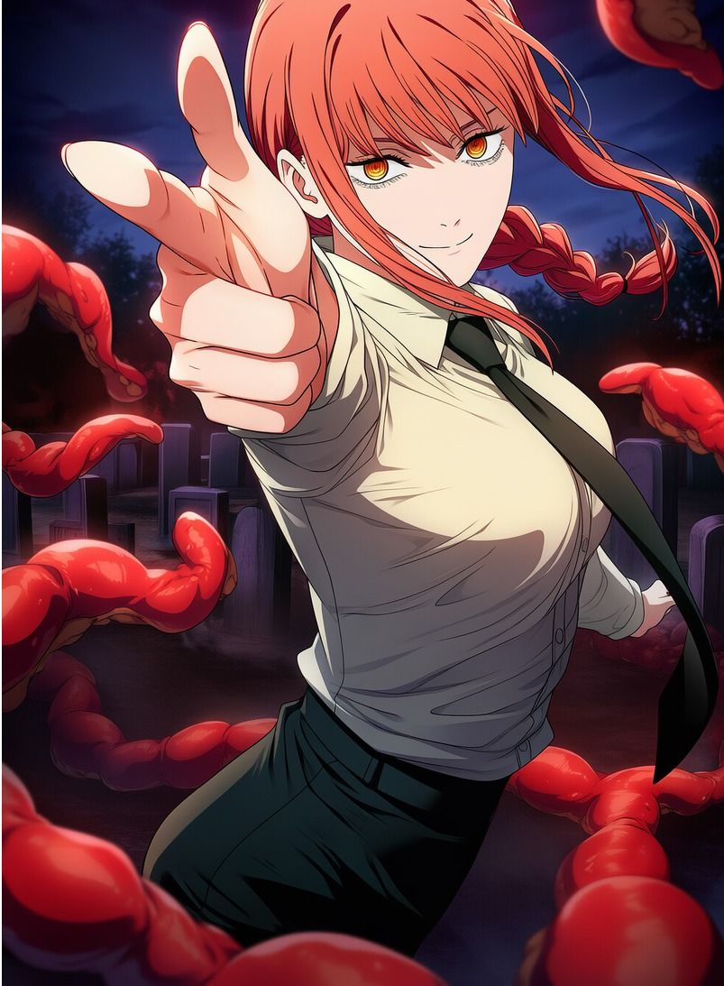 マキマ vs ぬるぬる触手 画像4
