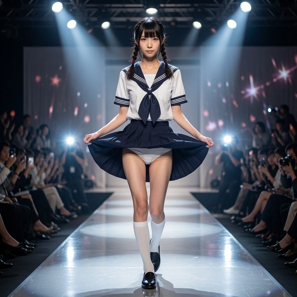 セーラー服  パンティ見せ 淫語と聖水を添えて 画像5