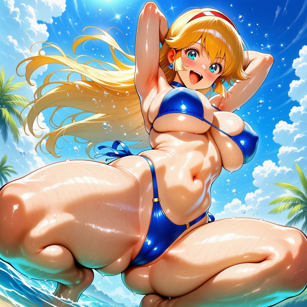ハニーさんのイラスト集 〜豊満な双乳とムチムチしている下半身〜 画像9