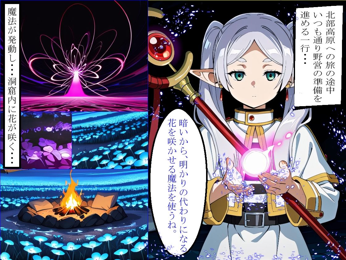 【秘められた本能】禁忌の魔導花で理性が溶けた師弟:バニー・メイド・牛衣装で肉棒を貪るフリー〇ンとフェ〇ンの変貌記録（全359枚） 画像2