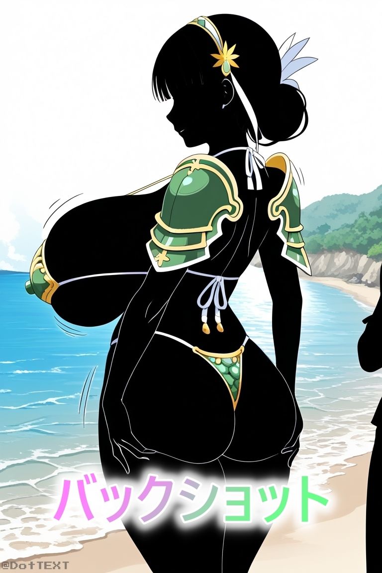 ビキニシルエッター  RED/GREEN  あなたは、赤を選ぶか。緑を選ぶか。 画像4