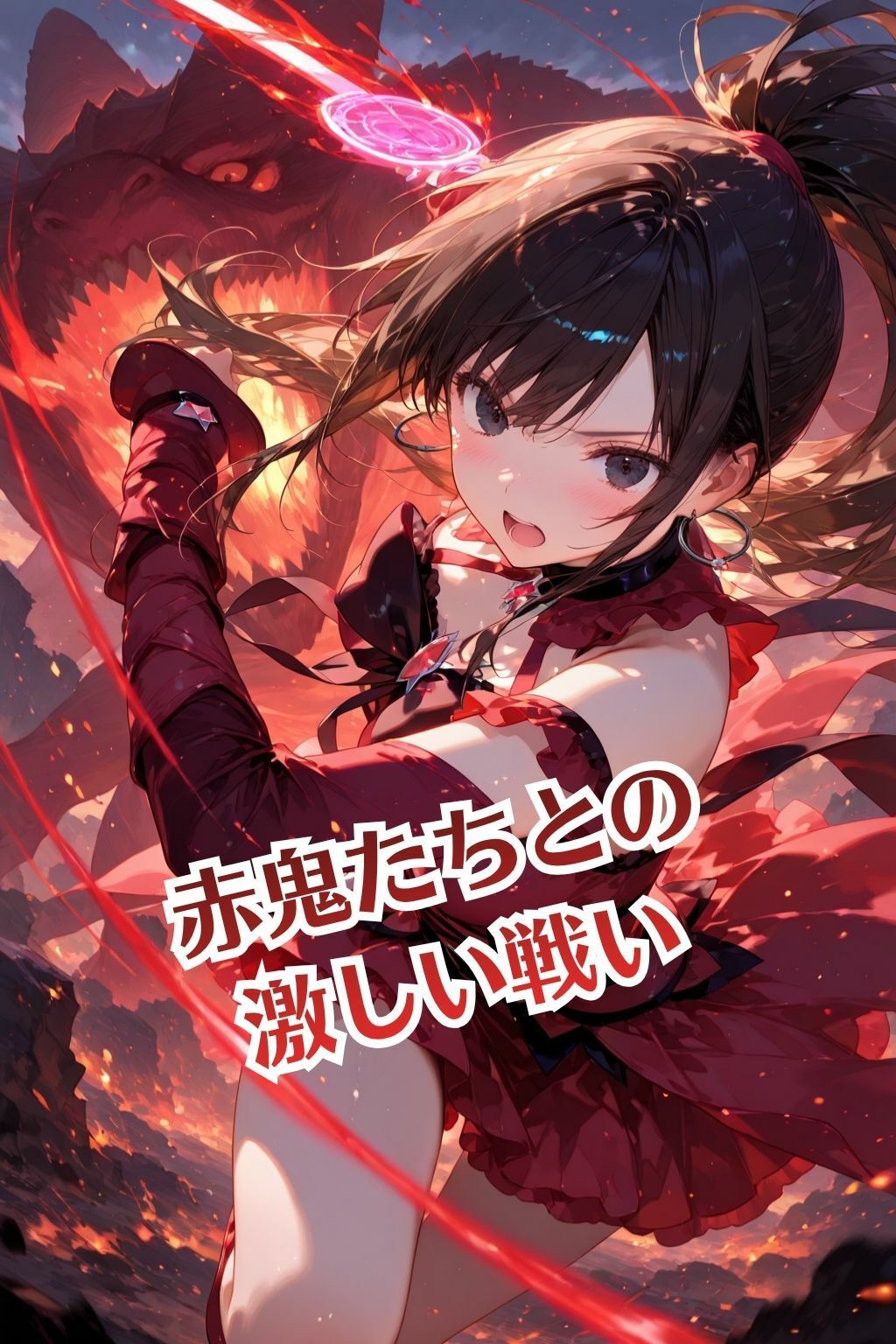 魔法戦士あかり vol.1 鬼の子を孕む少女【前編】 サンプル3