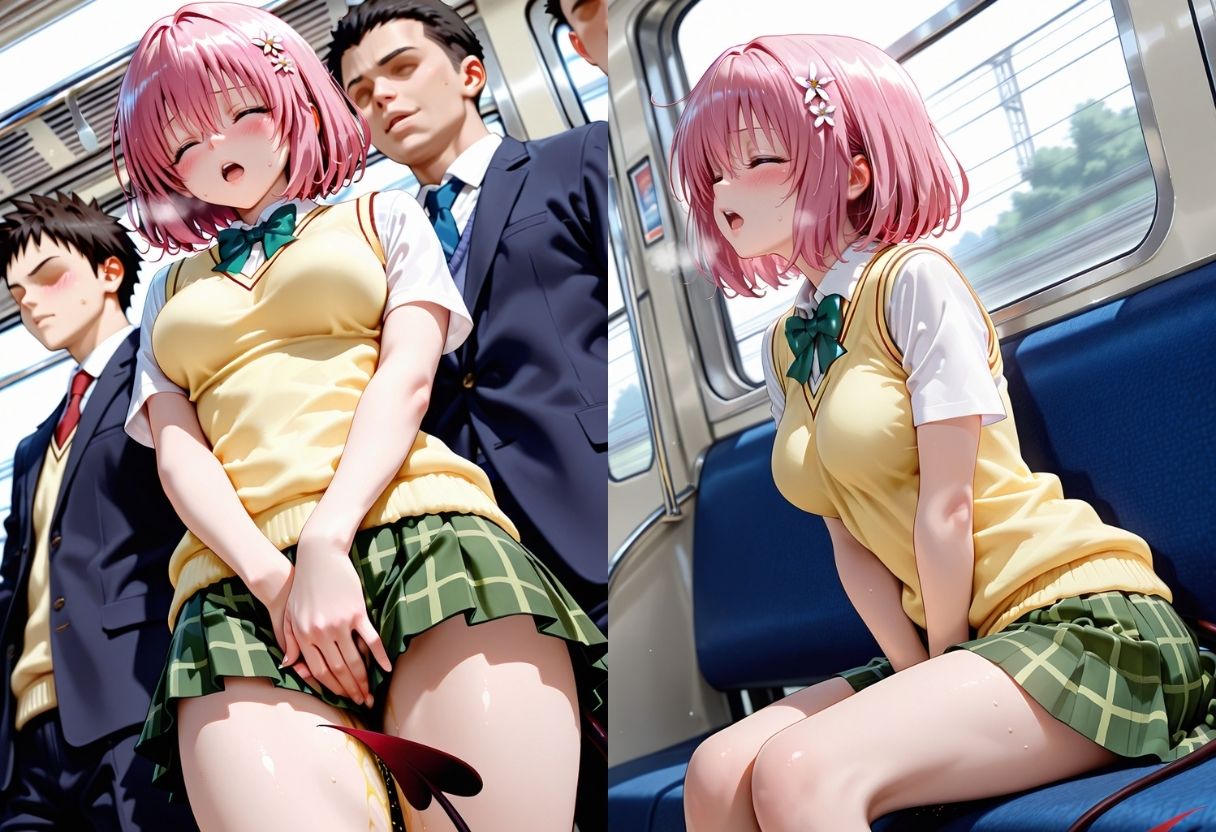 我慢できなく外でお漏らし サンプル7