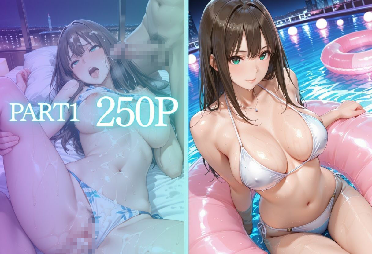 リフレッシュのはずが…ナイトプールでビキニ乱交SEX2