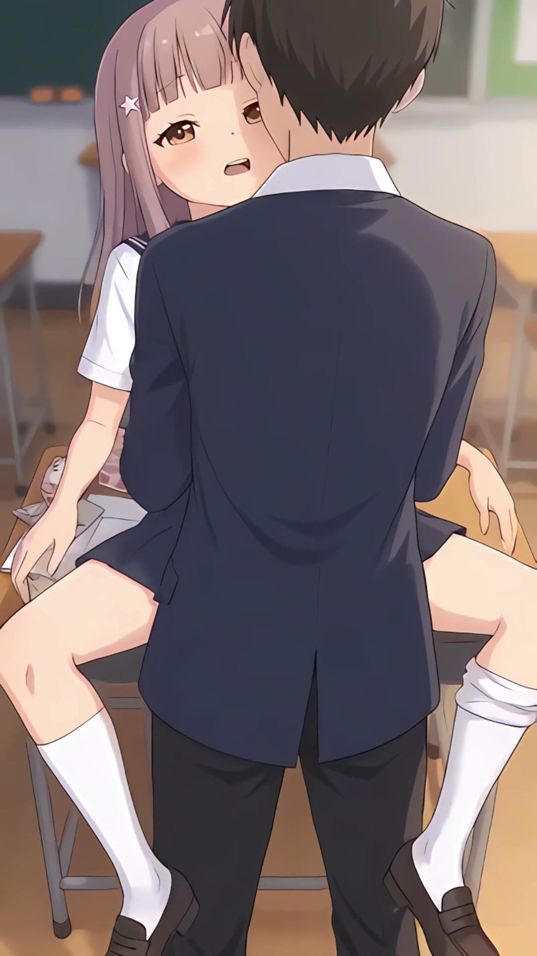 【スマホ縦型フルボイス】ぬるぬる動く！制服JKに中出しセックス33連発 サンプル2