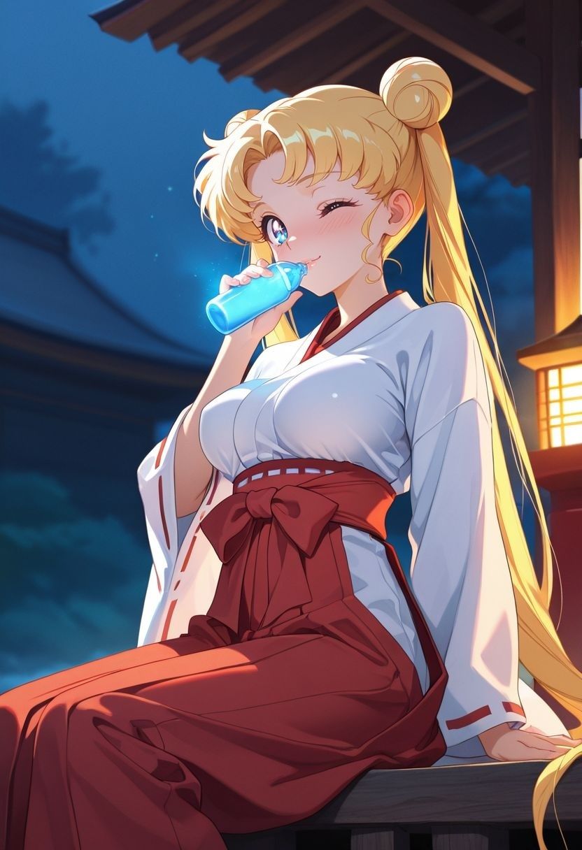 もしも。。。このキャラが巫女だったら〜月野う〇ぎ〜 画像2