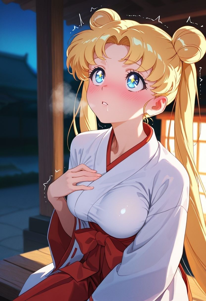 もしも。。。このキャラが巫女だったら〜月野う〇ぎ〜 画像4