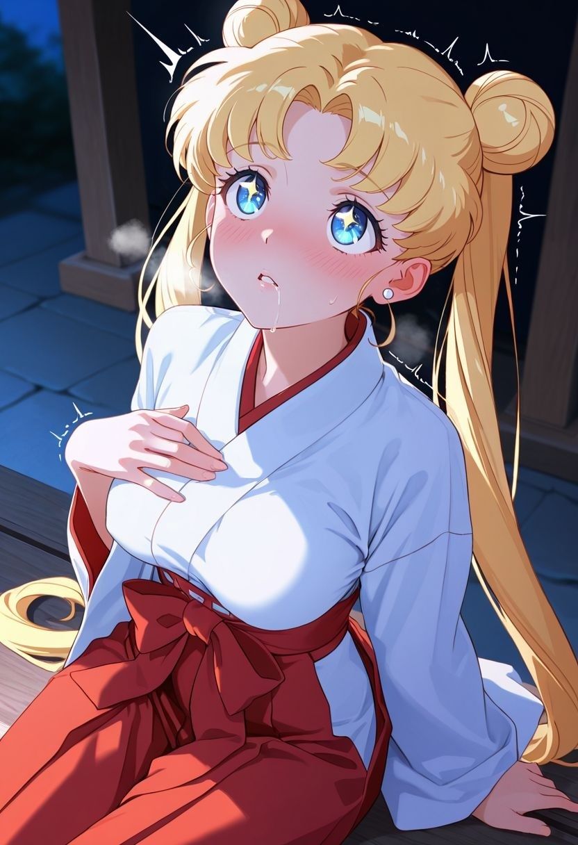 もしも。。。このキャラが巫女だったら〜月野う〇ぎ〜 画像5