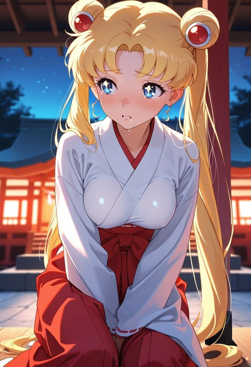 もしも。。。このキャラが巫女だったら〜月野う〇ぎ〜 画像7