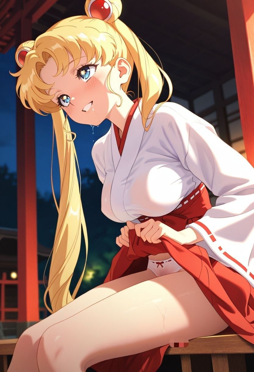 もしも。。。このキャラが巫女だったら〜月野う〇ぎ〜 画像9