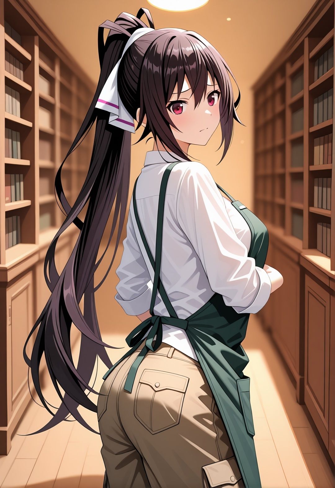 篠〇之箒インフィ〇ットストラトス図書館パロディ!裸エプロン書架痴●孕ませ絶頂凌●シチュ満載 d_781790 ありす工房 サンプル画像1