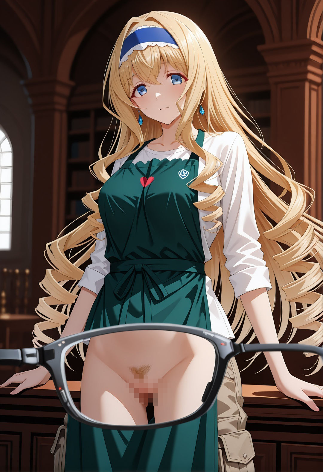 セ〇リア・オ〇コット パロディ 図書館凌● 金髪美女NTR 妊娠中出しぶっかけエロCG集3