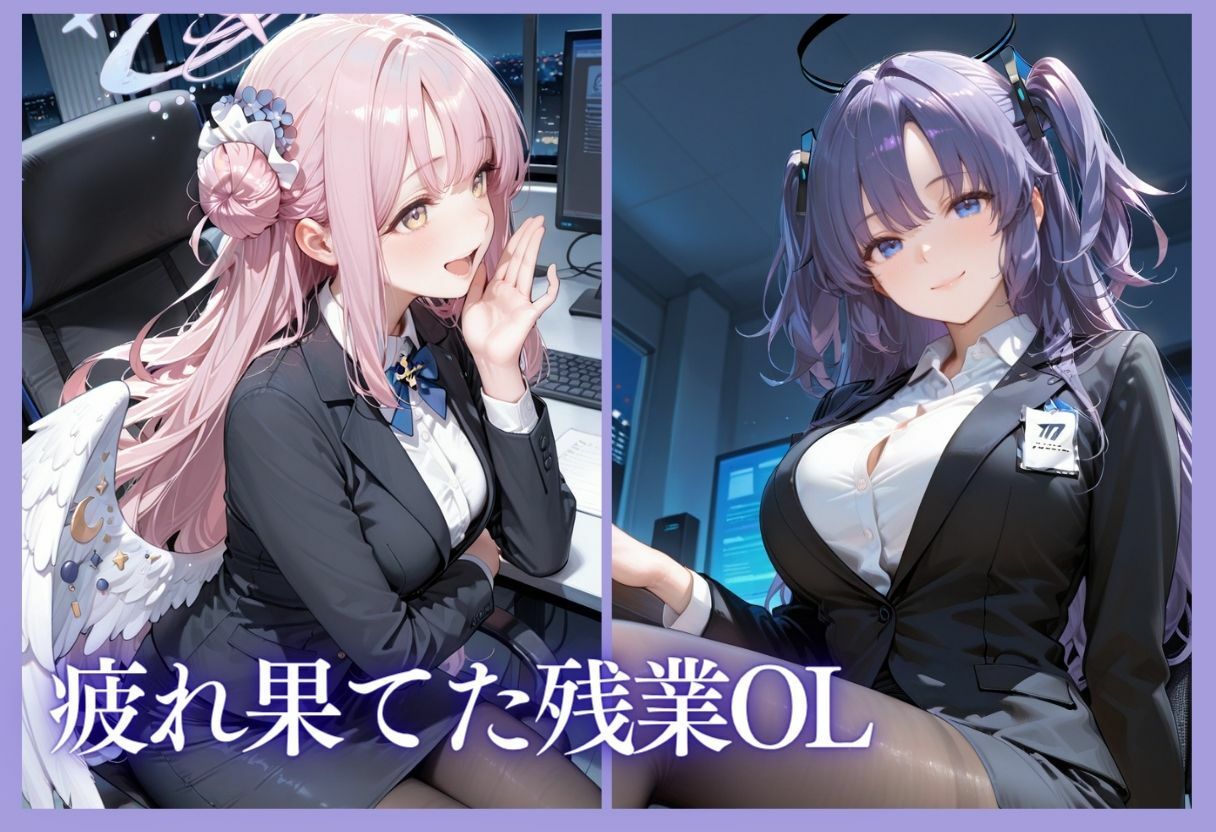 【エロ漫画】深夜残業OL 〜我慢の限界を迎えた同僚にオフィスで犯●れ、事後即2回戦中出しされるまでVol.104