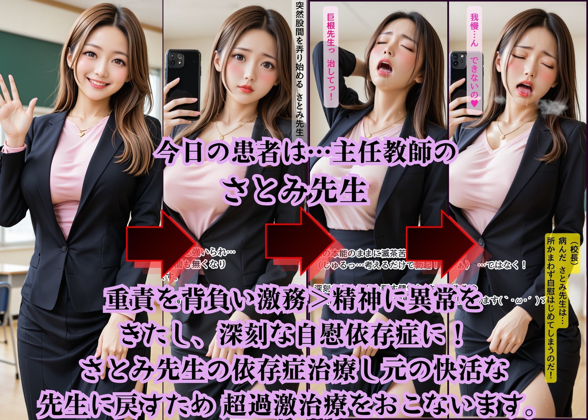 グラビア版 名門女子校の悩める女子校生マル秘治療大作戦（教師編）  さとみ先生の場合 画像1