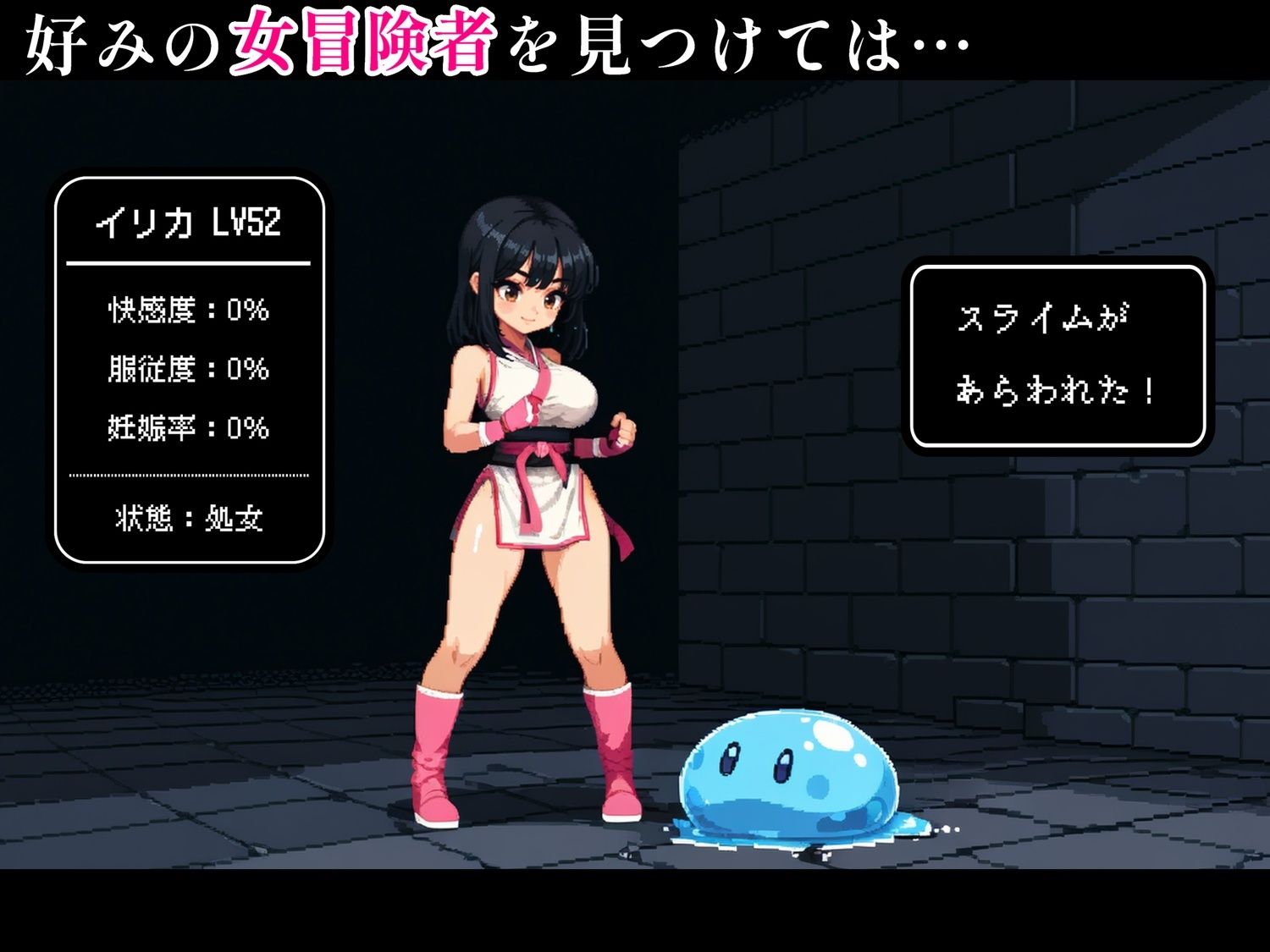 スライムに敗北した女冒険者たち サンプル4