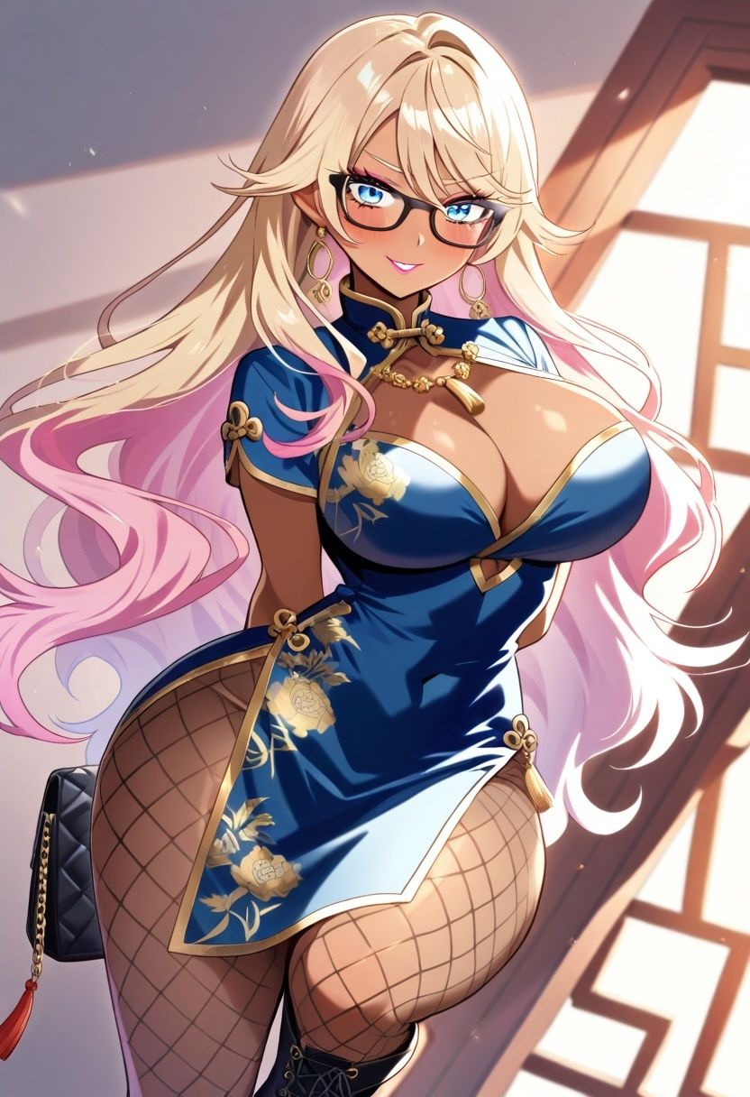 爆乳×デカ尻×むちむち太もも 日焼けギャルメガネっ娘 神代レイナ 500枚 画像2