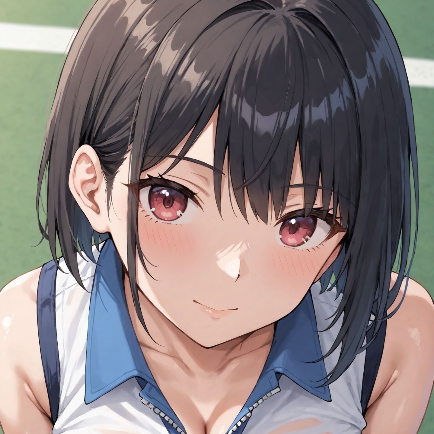 サンプル-学園性活！ユニフォームに滲む汗 テニス部の本気がエロい4【汗かく美少女の厳選CG263枚収録】スマホ向け - サンプル画像