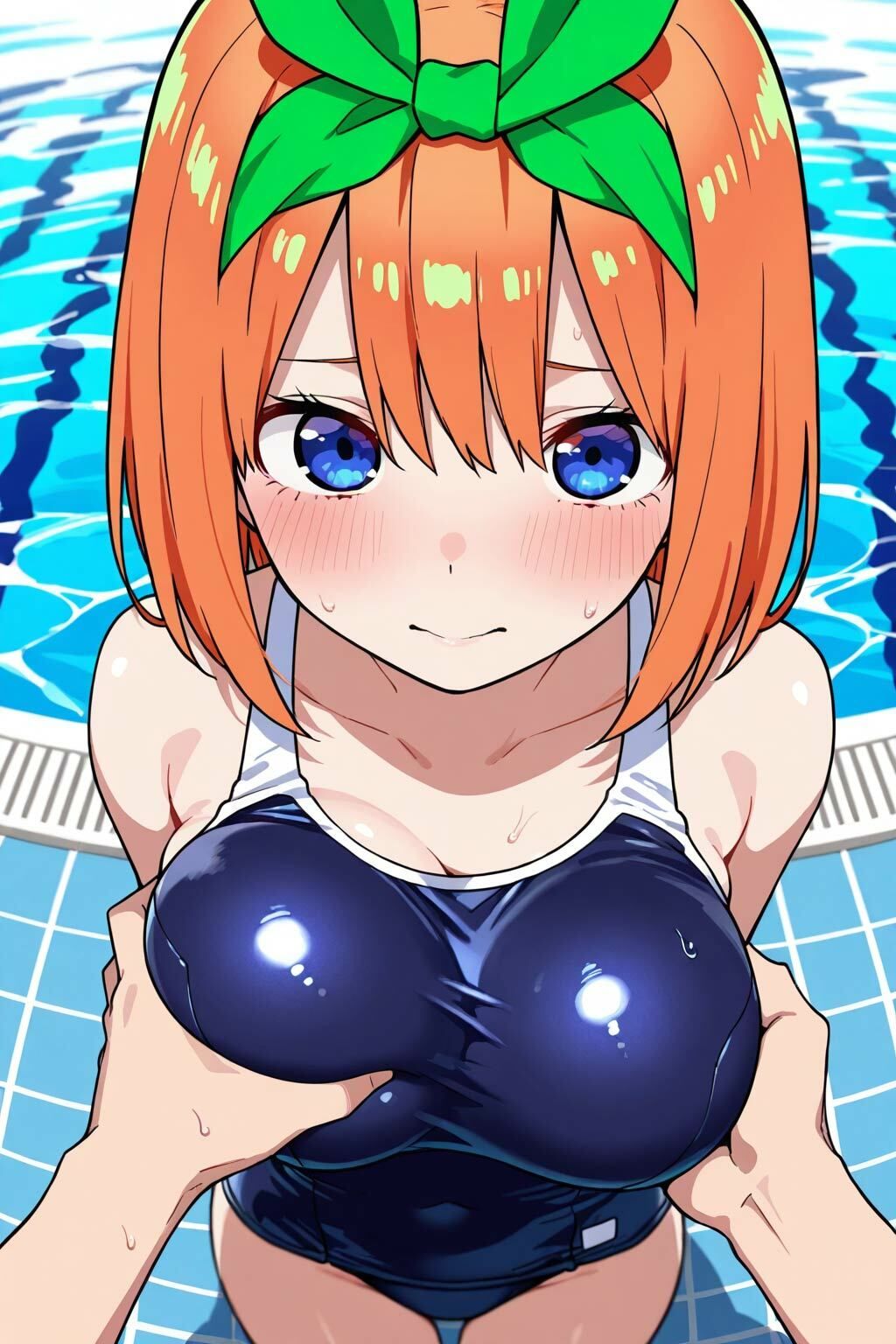 スク水姿の四葉がエロカワ過ぎたので連れ込んで生ハメしました 画像2