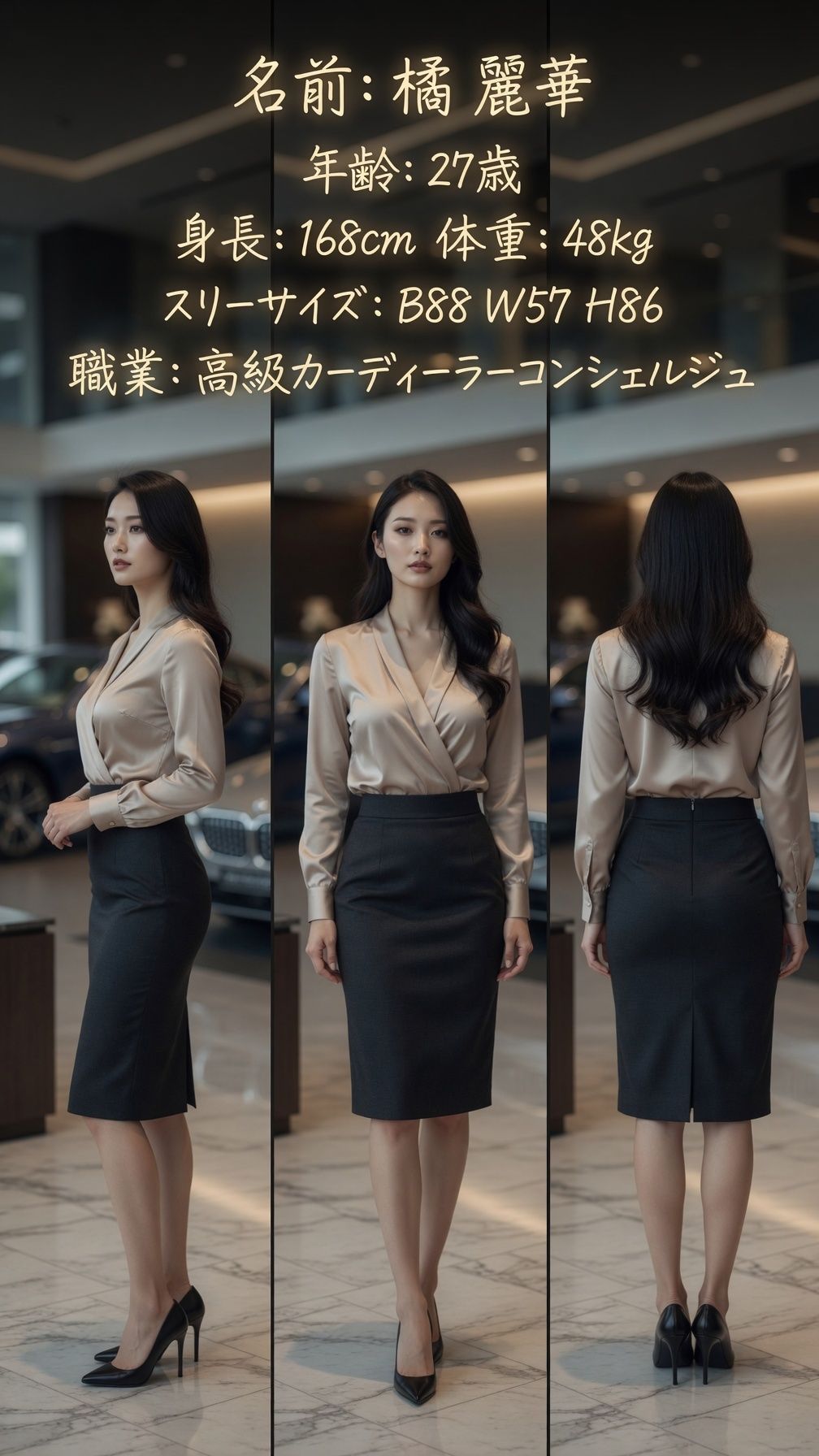 私のお仕事図鑑_ディーラーコンシェルジュ橘麗華 d_782429 PTNSKS45 サンプル画像2