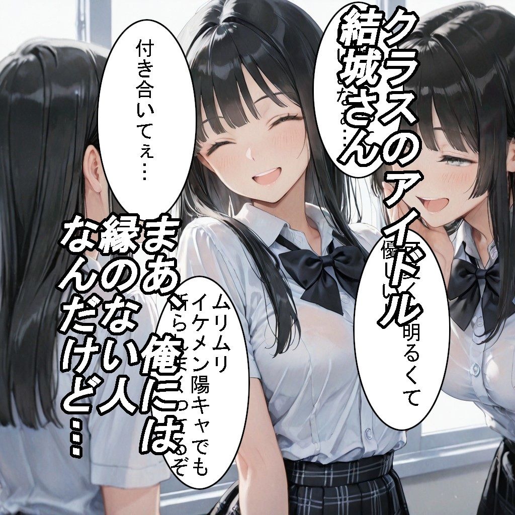 【制服】クラスのアイドルだけどホントは猫かぶりなアノ子が、ヒミツえっちで俺だけの彼女になった話 サンプル1