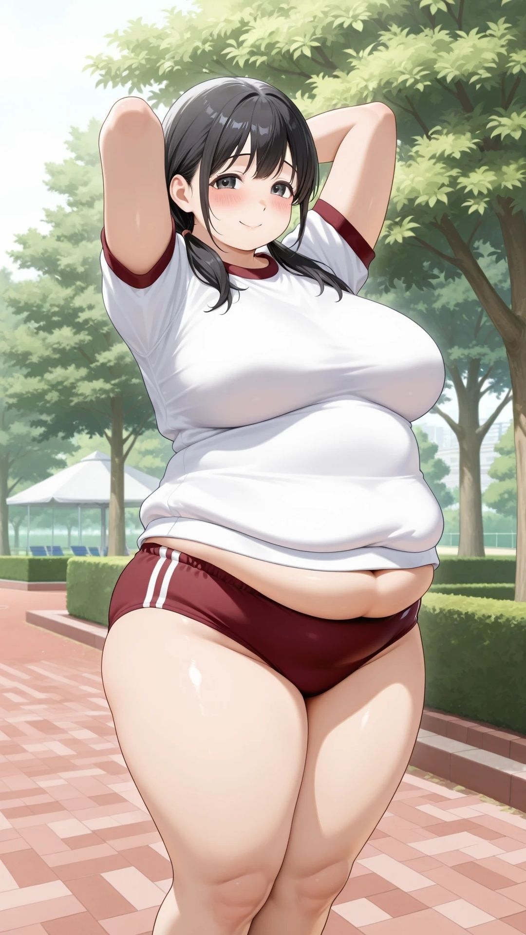 ぽっちゃりブルマ美少女と公園エッチ 画像2