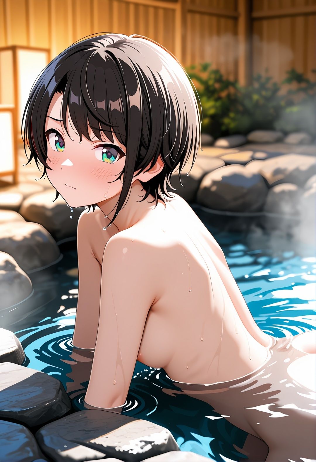【ホロ〇イブ同人】大〇ス〇ル 温泉宿で巨根おやじに種付けされまくる416枚CG集 画像5