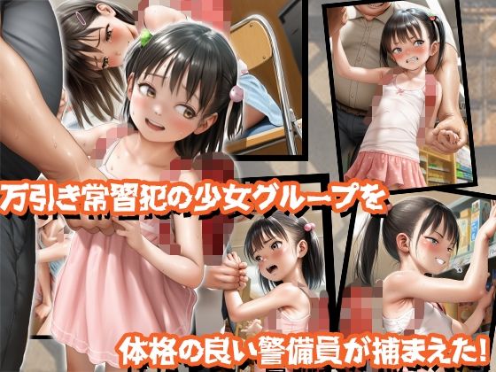 【万引き美少女】■えげつねぇ体格差と巨根の警備員達にメチャクチャに分からせられるメス○キ達■ サンプル画像1