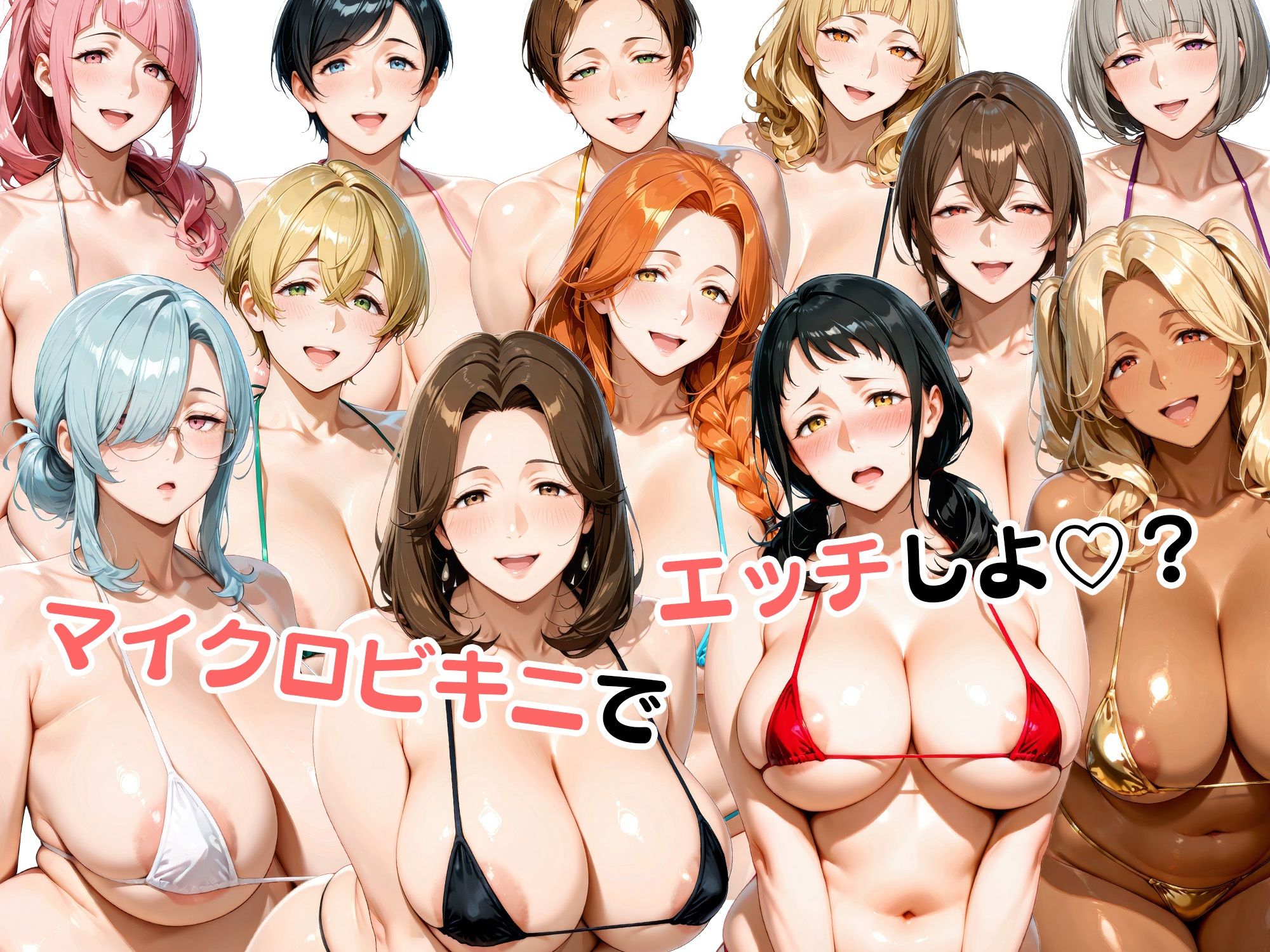 マイクロビキニで不倫セックスを楽しむ12人の人妻10