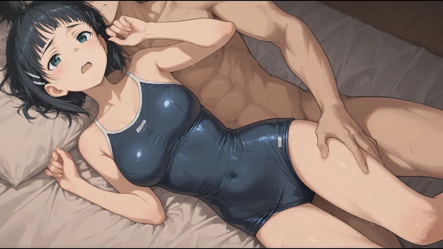 OK後すぐ興奮して・・・制服・スク水 サンプル1