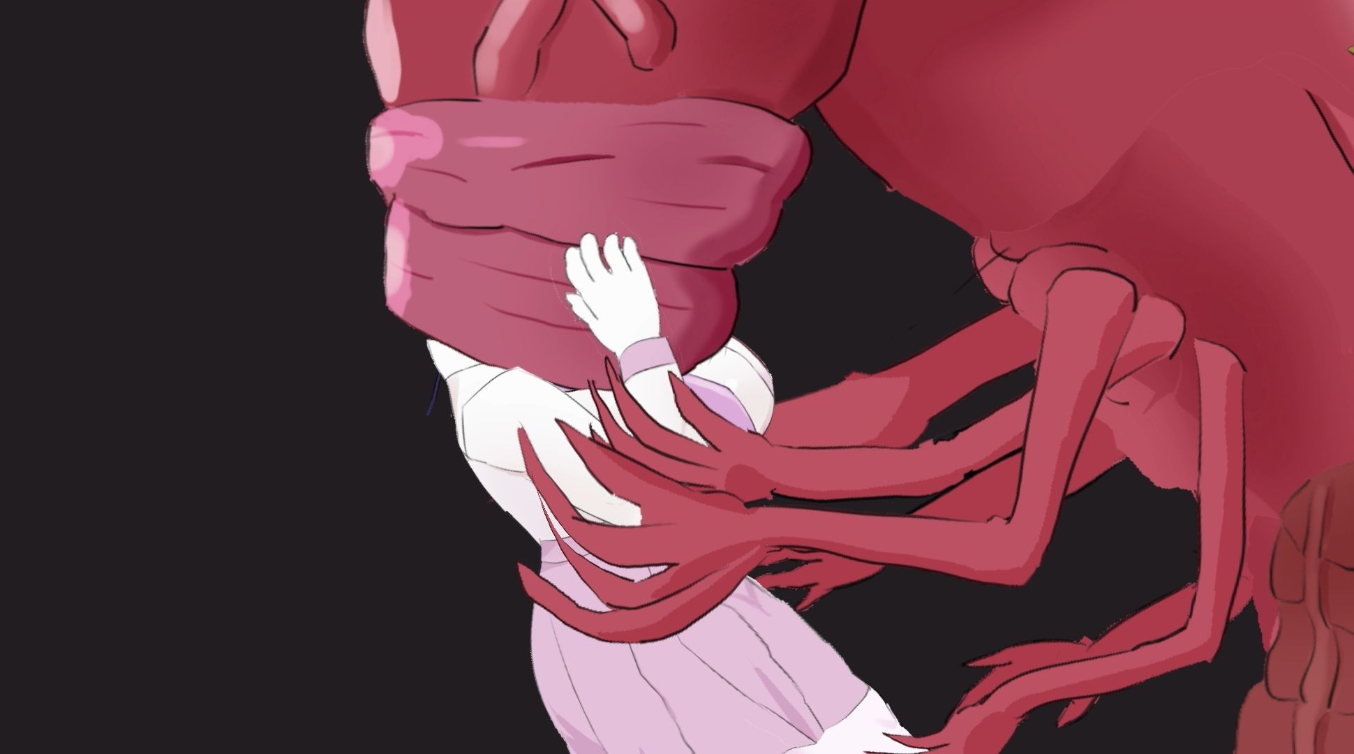 少女は幼魔の肉哺乳瓶 画像2
