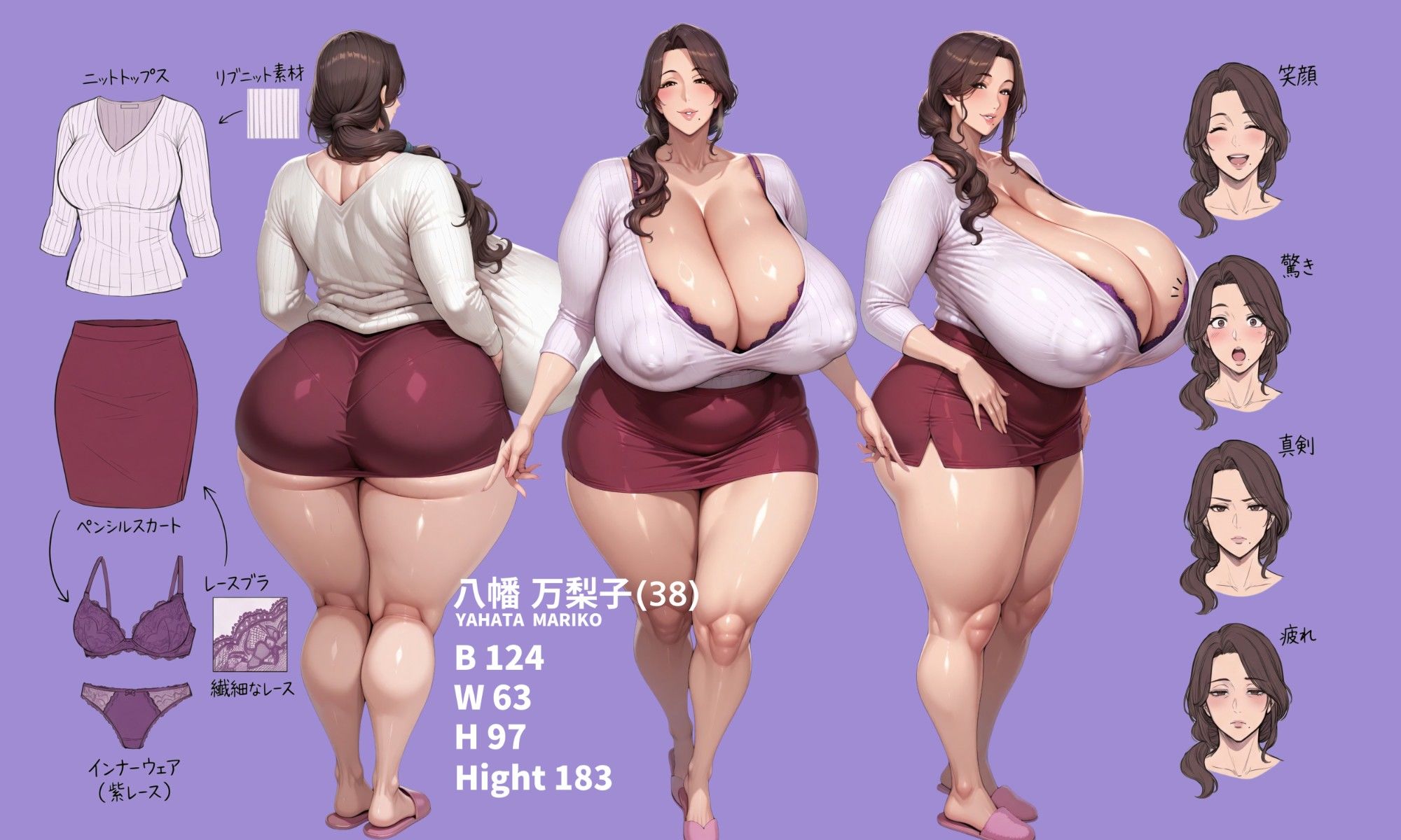 八幡万梨子(38)妄想暴走CG集 画像1