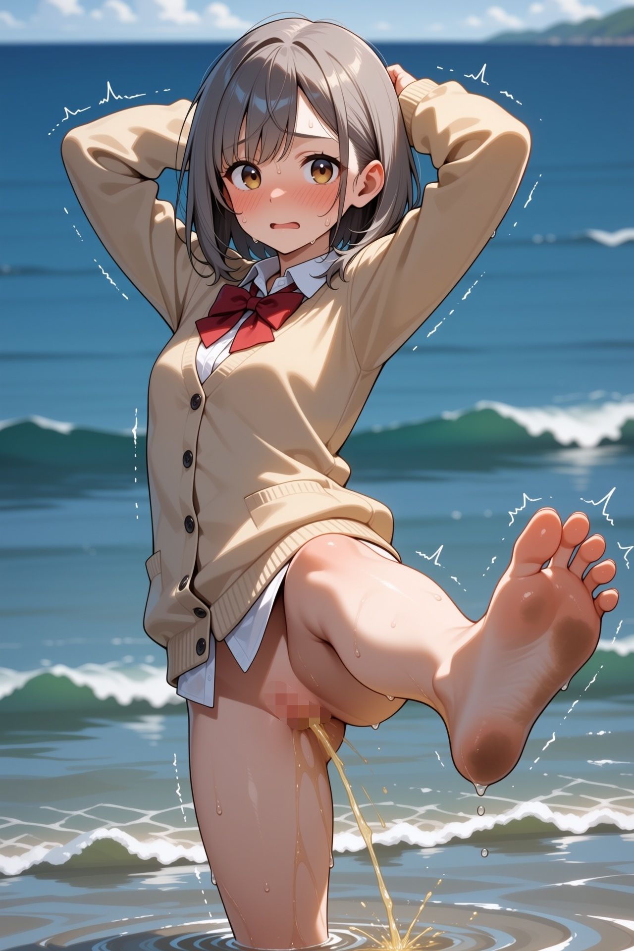 嫌がっている女の子に目の前でおしっこさせてみた サンプル4
