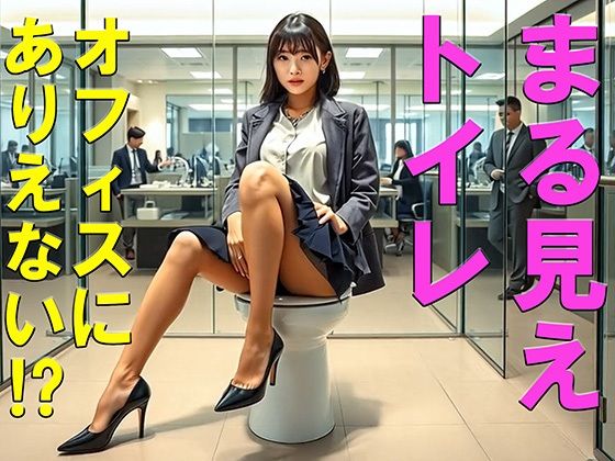 妄想24 オフィスのガラス張りまる見えトイレでOLおしっこ AI生成動画