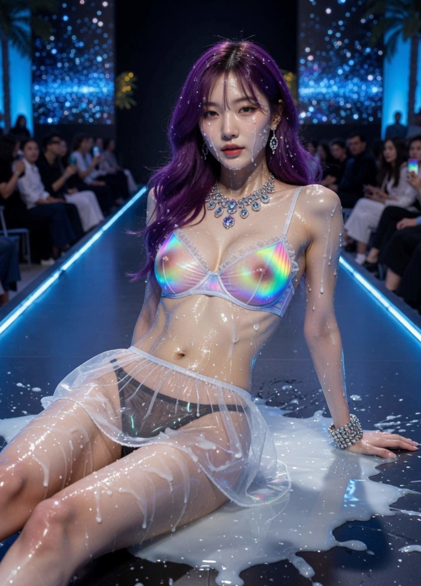 ランウェイモデルにぶっかける。 画像6