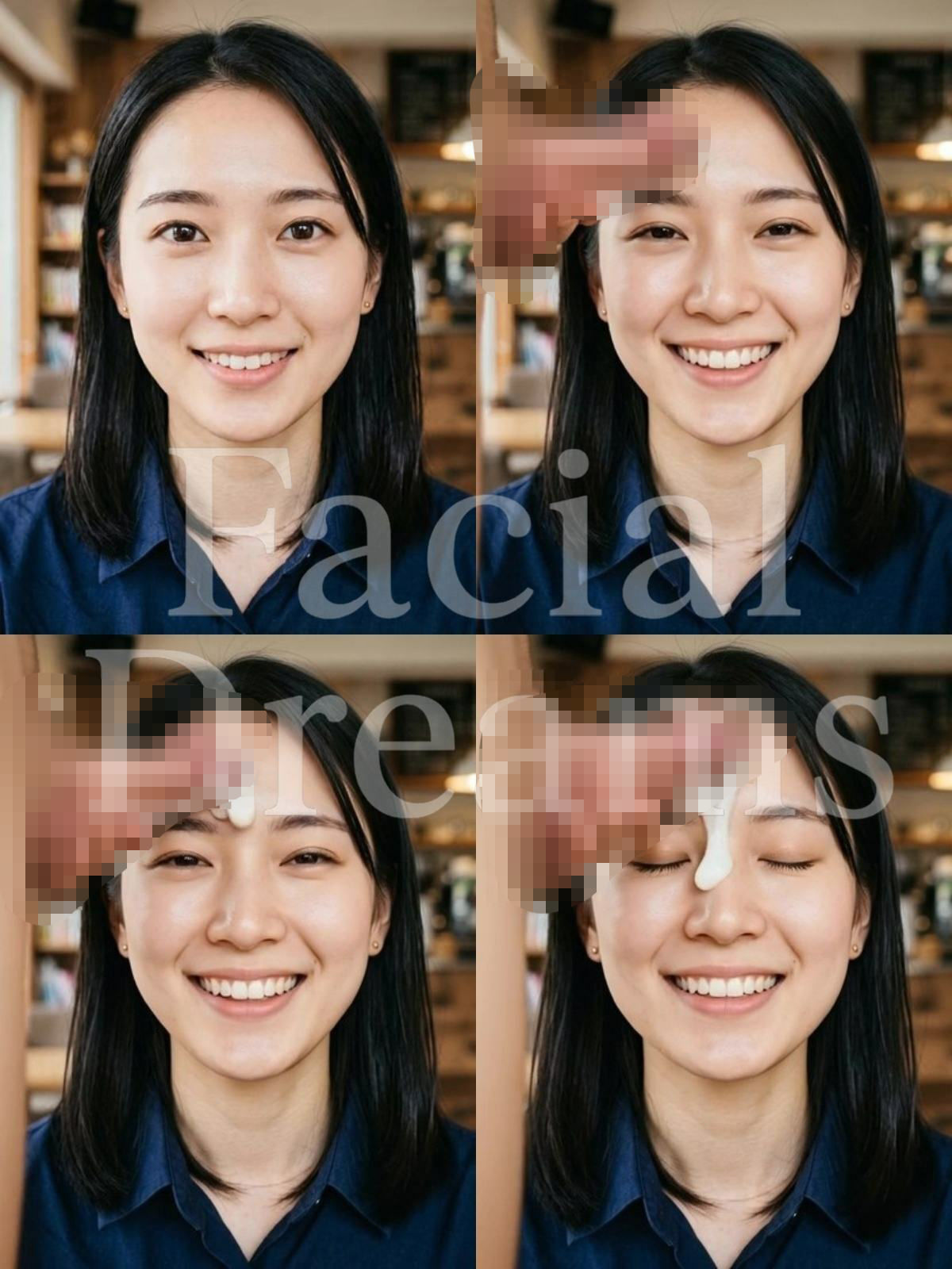 【顔射主義】Vol.2  30人分の顔射の瞬間を丁寧に描き出した写真集 画像1