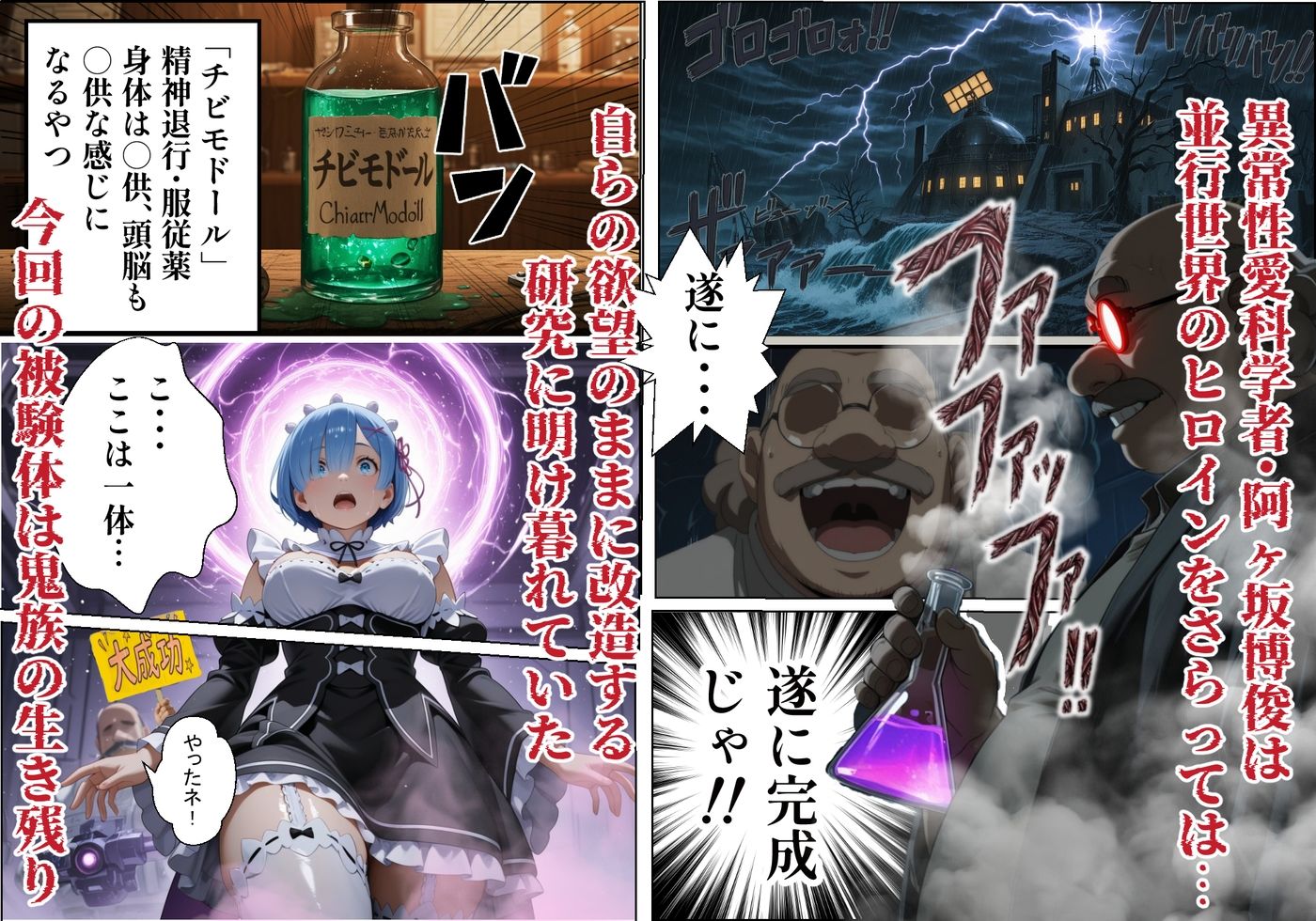 Dr.阿ヶ坂のヒロイン総ロ○化計画 【レ○ 編】〜レ○は博士の性処理ペット_3
