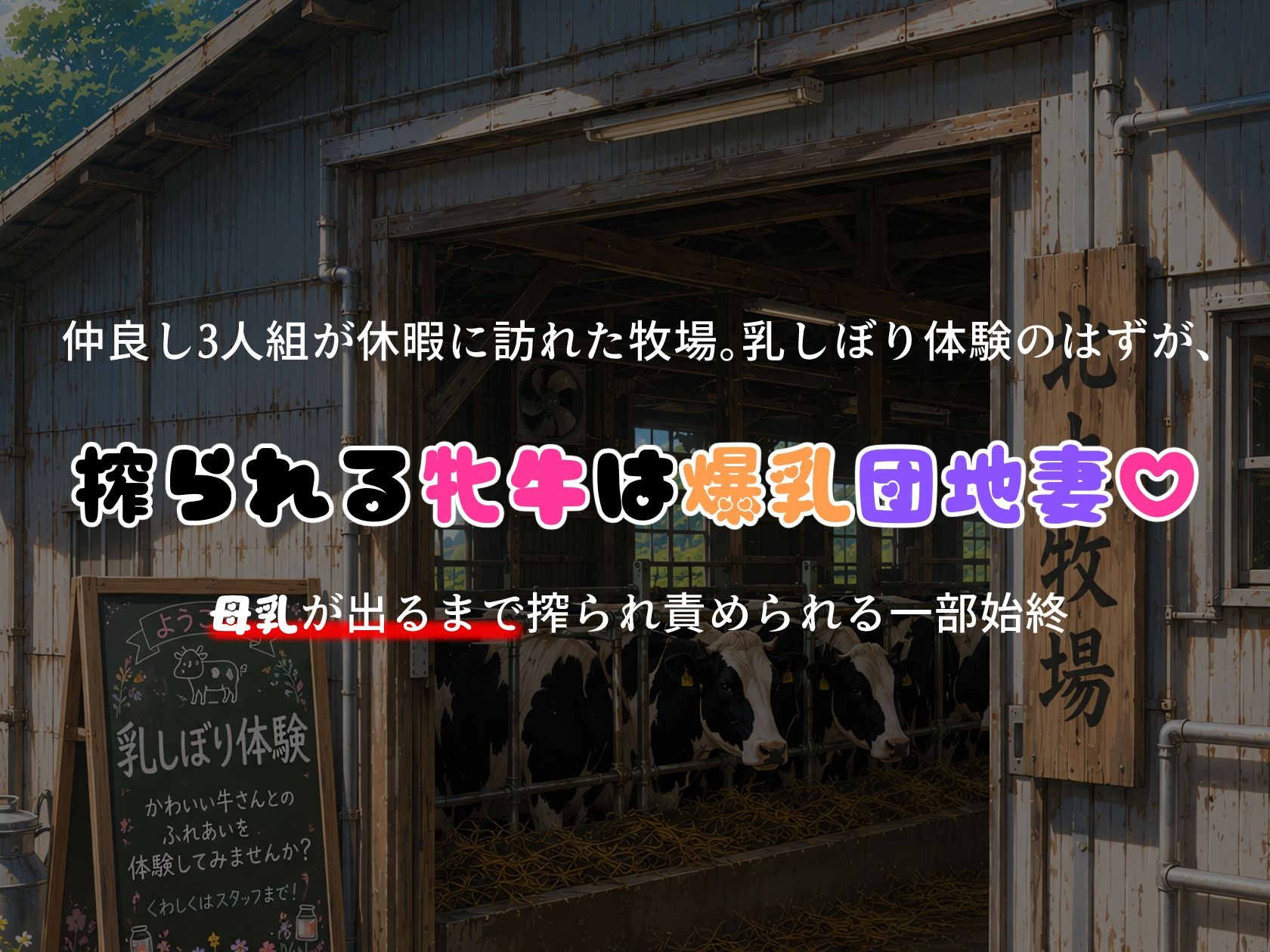 BreedingParty 爆乳団地妻の家族計画 〜搾られるのは私たちでした（はーと）〜 牧場乳しぼり体験編 画像1
